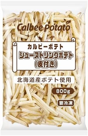 （14:30時点） [冷凍]カルビーポテト シューストリングポテト（皮付き） 800g ×3個