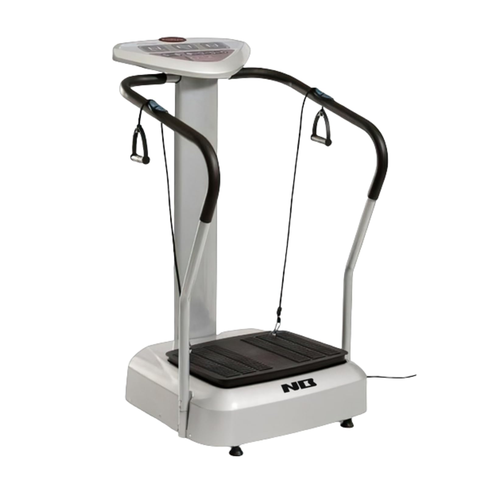 national bodyline bv200 full body vibration machine with handles, resistance cables, lcd display, 99 levels & 300w motor for home gym & fitness