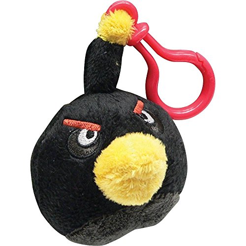 Clip de Angry Birds   Mochila 3 pulgadas rellenos jaro Negro  jap importaci