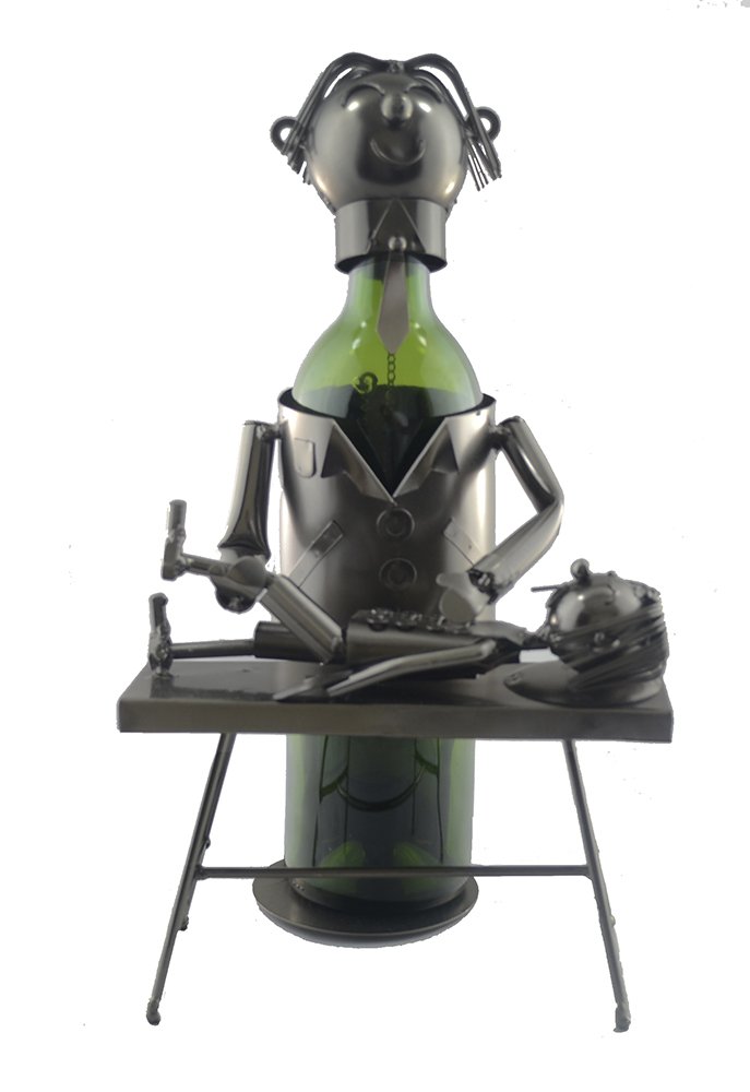 GIFTS PLAZA (D) Wine Bottle Holder, Chiropractor, Bar Decoration, Present for Doctor
