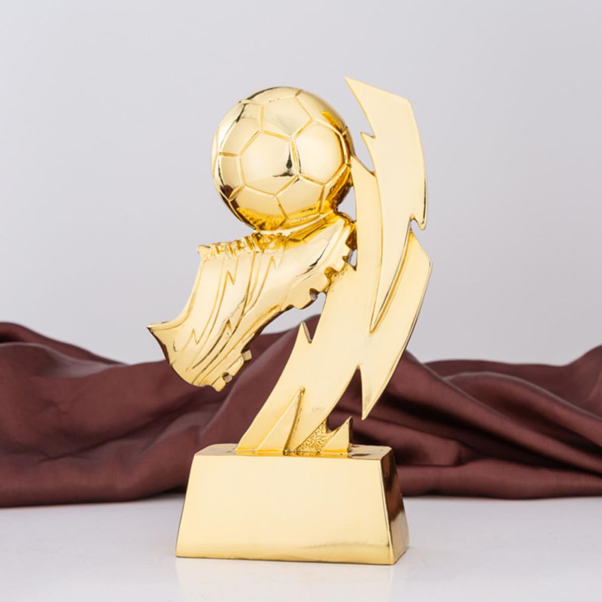 Sosoport Premio Calcio in Resina Dorata a Forma di Scarpa con Base