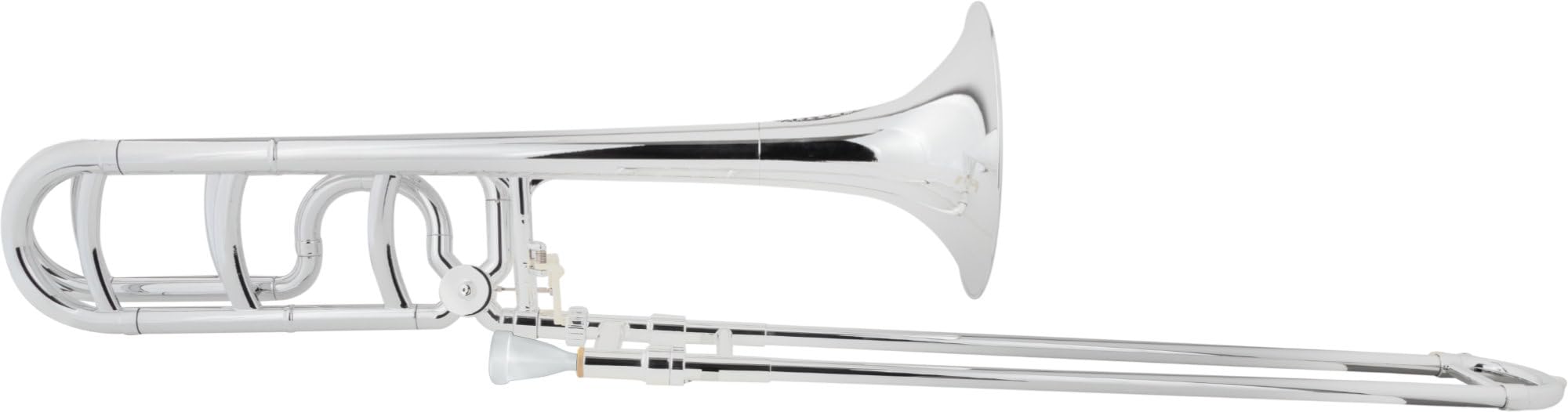Classic Cantabile MardiBrass Trombone Quart en ABS - Accord Bb/F - Coulisse en fibre de verre - 850g léger - Perçage : 13,9 mm - avec embouchure et housse - argent