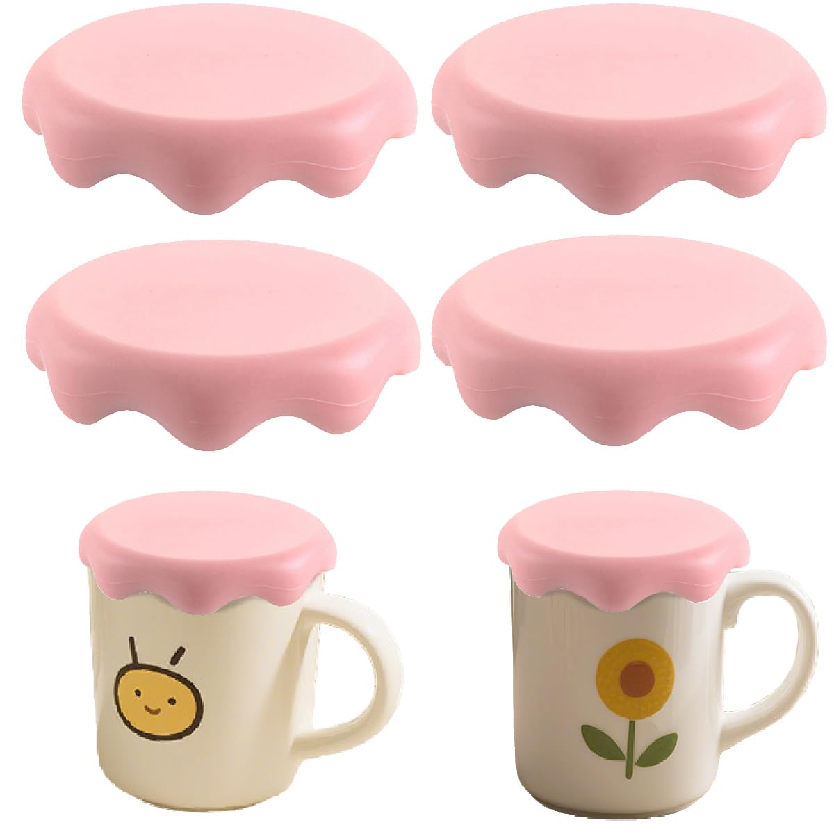 Amazon｜4個セット マグカップカバー,BetterJonny マグカップ 蓋