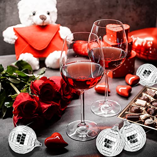 Chewarelly 12 Pack 2 Inches Mini Disco Ball Mirror Ball Ornaments For Wedding Disco Party Decoration Christmas Tree Home Decor #TOP2