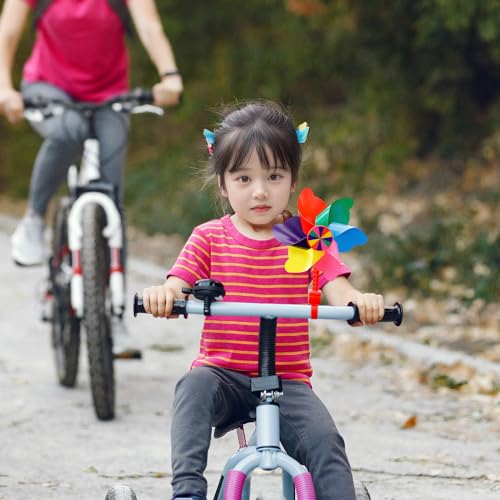 Baoblaze Windrad für Kinderfahrrad, Bike Windrad Windmühle, Kinder Fahrrad Lenker Blume Pinwheel, Pinwheel Dekoration für Alle Fahrräder, Roller, Dreiräder, Laufräder, Kinderwagen, Buggys, Blume