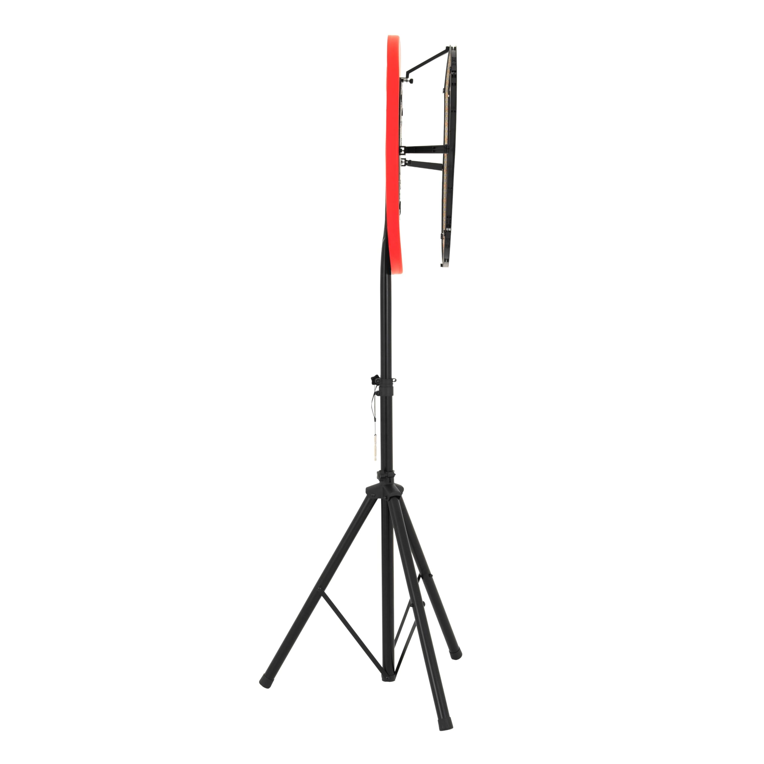 Dart Set, Dardboard, LED Ringlicht, Selbstheilende Umrandung, Befestigungsständer, Höhenverstellbares Stativ, Zubehör, inklusive 6 professionelle Dartpfeile, Checkout-Oberflächen, Tragbar, Zuhause
