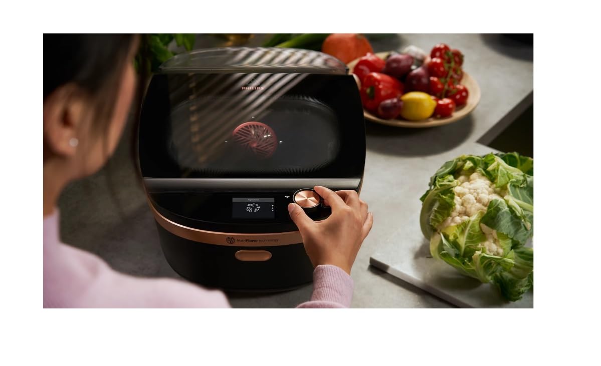 Mijoteur Philips Air Cooker Séries 7000 NX0960/96 1650 W Noir et Cuivre