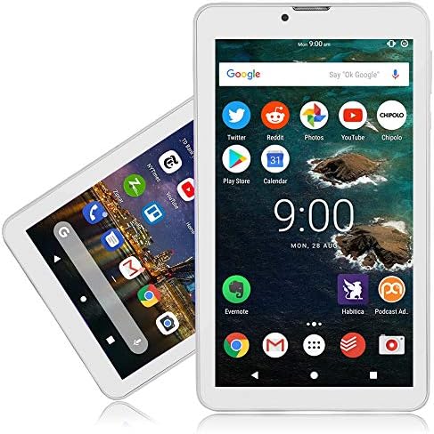 Indigi® White 7-inch TabletPC & Phone 4G LTE Smart Phone WiFi GSM Unlocked AT&T T-Mobile