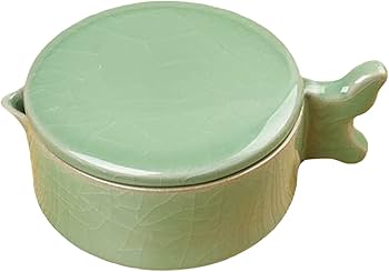 硯石　すずり　蓋付き 硯石 すずり 蓋付き 硯 / 硯石 丸型硯 / 硯蓋つき すずり 墨