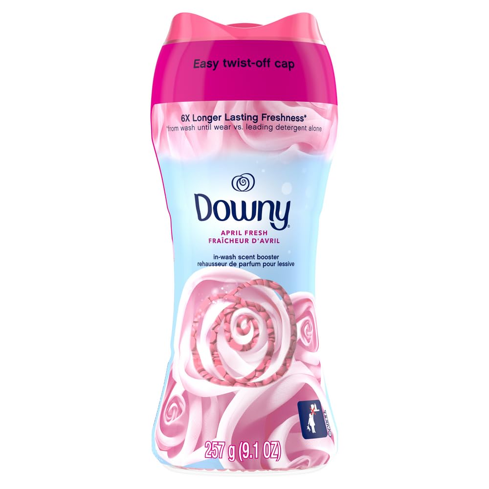 Downy April Fresh In-Wash Laundry Scent Booster Beads, 9.1 oz, laundry scent beads, Long-lasting Freshness