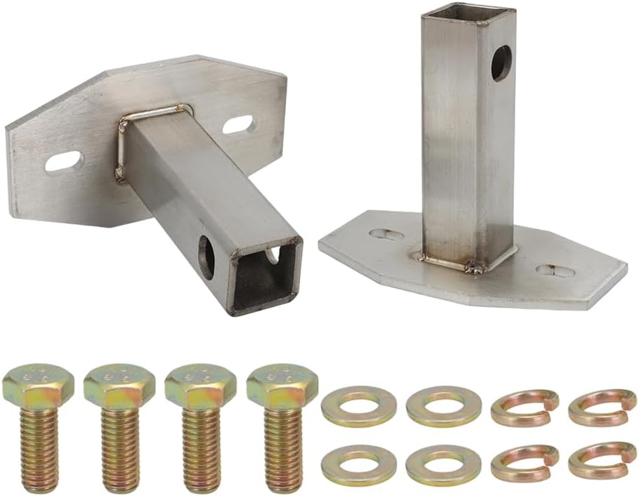 Replacement Short Front Bumper Brackets for Porsche 924/944 (1982-1989) - Direct Bolt-On Kit (Pair) - 6.5lbs Lighter Than Original- Stainless Steel Construction