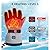 Heated Gloves for Men Women 5000mAh Rechargeable Batteries 3 Heating Levels Touchscreen Electric Gloves Waterproof Windproof Heated Winter Gloves for Motorcycle Ski (Gray)