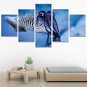 SIGNWIN 5 Panel Canvas Wall Art Modern Art...