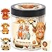 Positive Highland Cow Jar with 60 Affirmation Cards, Emotional Support Highland Cow Gifts, Stress Relief Gifts For Women, Teens, Men, Christmas Moo Highland Cow Decorations