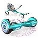 MEGA MOTION Hoverboards con Hoverkart para Niños, Hoverboards 6,5 pulgadas con altavoz Bluetooth, con Luces LED, Regalo para Niños