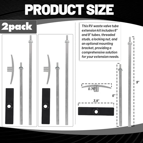 TonGass RV Waste Valve Handle Replacement Set