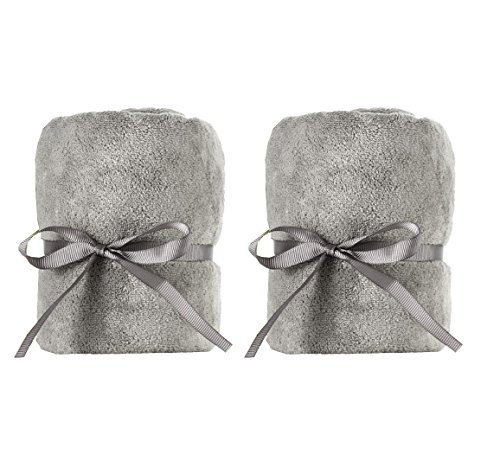 DevaCurl Microfiber Anti-Frizz Towel, Gray (2 Pack)