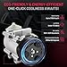 BDFHYK Air Conditioning A/C Compressor 57129 compatible with Ford F-150 F-250 F-350 Super Duty, Compatible with Mercury Cougar, Grand Marquis