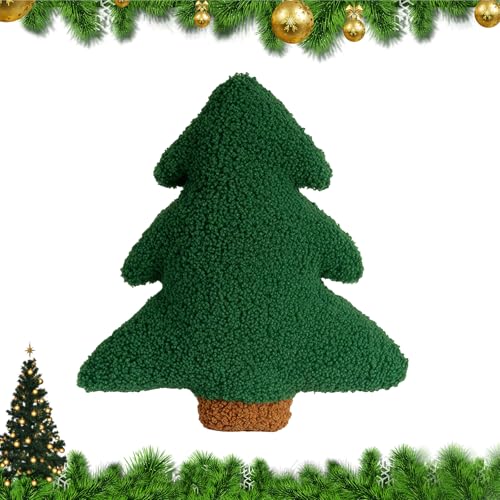 Scinzene Weihnachtskissen 30cm Tannenbaum Kissen Dekokissen...