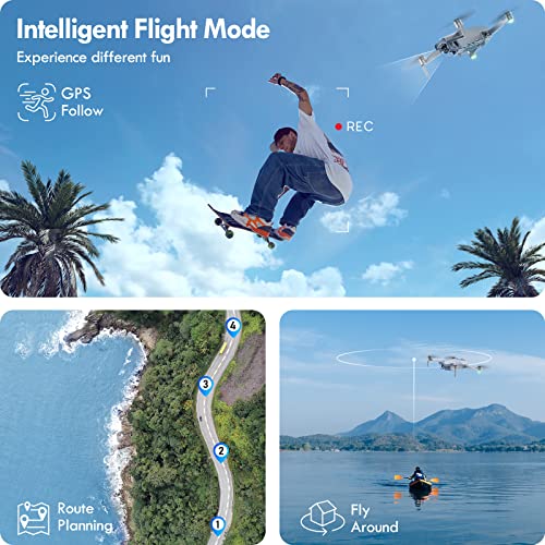 Veeniix V11Mini Drones With Camera For Adults 4K Under 249G, 2 Batteries 60 Min Flight Time, Gps Auto Return, Follow Me, Circle Fly, Waypoints, Easy Foldable Beginner Quadcopter With Brushless Motor #TOP3