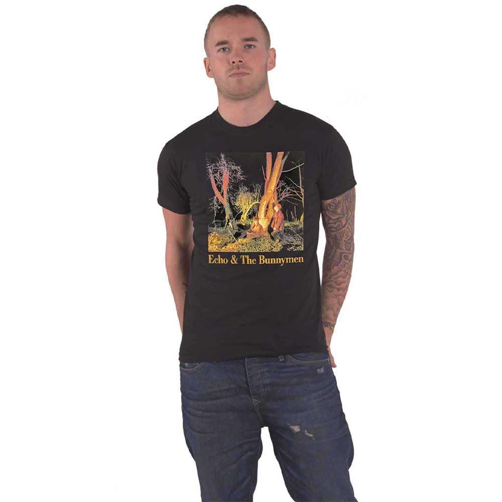 Echo & The Bunnymen T Shirt Crocodiles Band Logo Official Mens Black XL