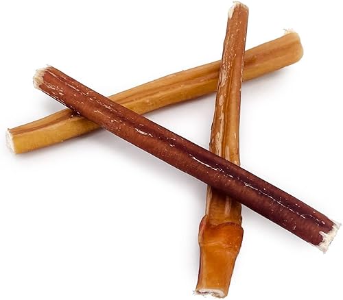 Miniatura 8 de ValueBull Bully Sticks para perros pequeños, extrafinos de 6 pulgadas, 50 unidades, golosinas naturales para perros, 100% carne de res, alternativa