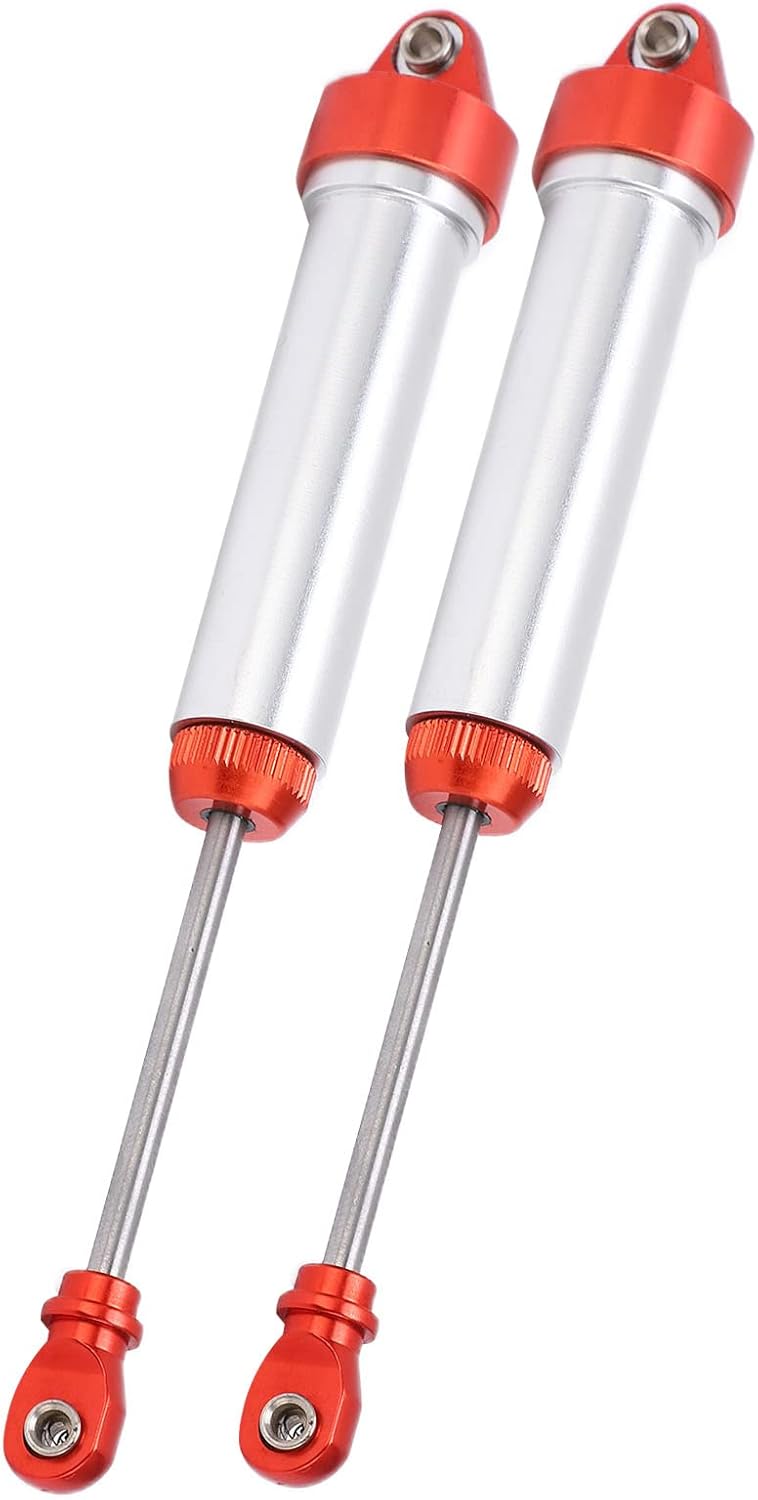 RC Shock Damper, 2PCS RC Car Shock Damper Metal Shock Damper Without Spring for TRAXXAS UDR 1/7 RC Car(red)