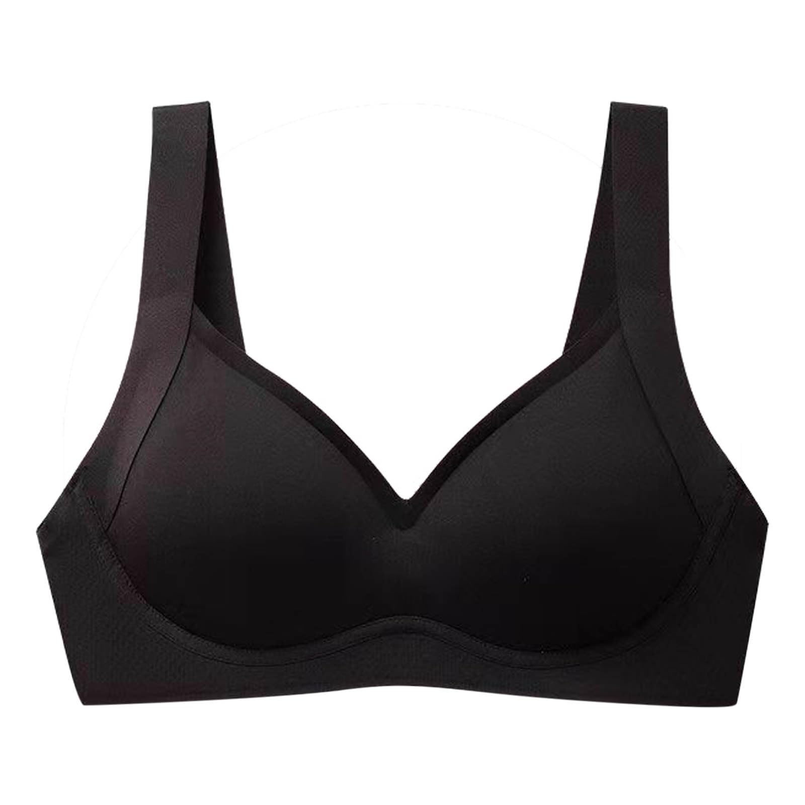 T-Shirt Front Closure Bras for Women Wireless Push Up Bras Seamless Support Adjustable Comfy Racerback Bras for Women