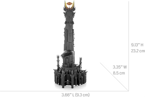 Miniatura 2 de Fascinations Metal Earth Premium Series Lord of The Rings Barad-Dur - Kit de modelo de metal 3D con pinzas