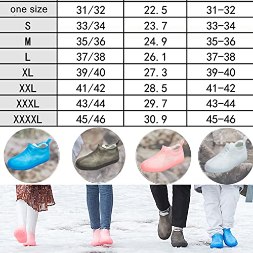 Cubierta impermeable para calzado de silicona, reutilizable, resistente a la nieve y al barro, apta para todas las estaciones (Color: Rosa, Talla: Grande) miniatura 5