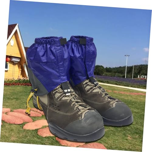 Guêtres de randonnée imperméables pour marche plein air protection neige boue bleu - 4