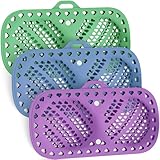 3PCS Bra Washing Bags for Laundry, Silicone Lingerie Bags for Washing Delicates Laundry Bag Set, Underwear Washing Bag Dryer Bra Protector With Zipper for Women Laundry Storage(32A to 38D Cups)