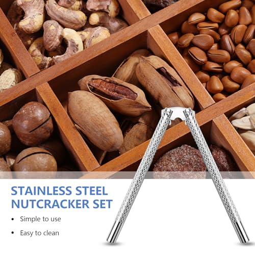 Artcome 6-Piece Stainless Steel Nut Cracker Set