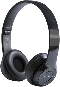 PSR Aksesuar BTK-ZR56 Bluetooth Kulakl k   Bluetooth 5.0 + EDR, FM Radyo ve Haf za Kart  Destekli, G r lt   nleme  zellikli, Kablosuz Stereo Kulakl k Siyah