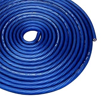 25 FT 4 AWG Battery Cable - Pure Oxygen Free Copper Power Wire For Car Audio & Marine Applications