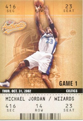 Amazon.com: 2002-03 Fleer Authentix #72 Michael Jordan Washington