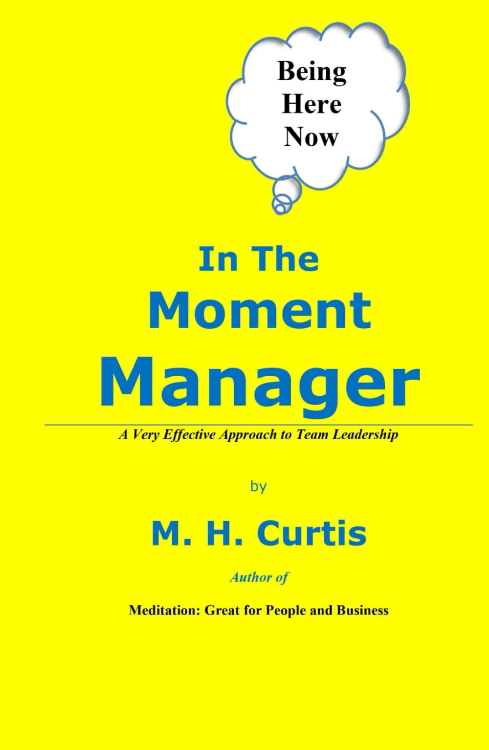 In The Moment Manager: A Very Effective Approach to Team Leadership