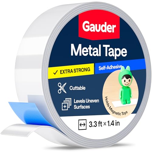 GAUDER Metal Tape Self Adhesive | Ferrous Tape for Magnets