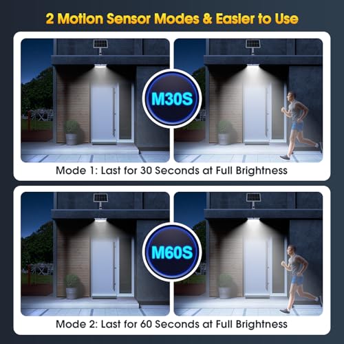 SunBonar Solar Ceiling Light Motion Sensor, 4 Modes Day/Night for Shed Barn — view 6