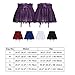 ABAFIP Men's Sissy Lingerie Mini Skirt Floral Lace Trim Mesh Sheer Skirts with Garters Belt See Thru Crossdressing Underwear Strappy Underpants Dark Purple X-Large