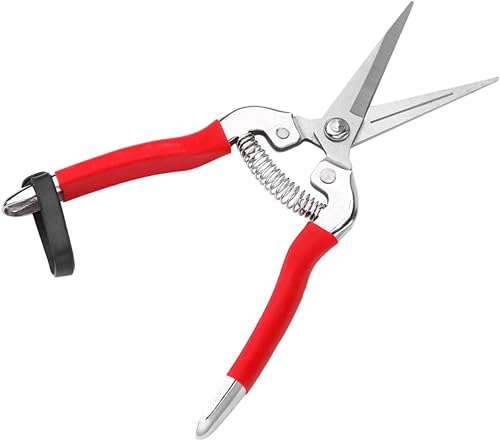 Miniatura 2 de YARNOW Tijeras de jardinería 2 piezas de flores plantas podadoras de mano tijeras florales herramienta de injerto de jardín Tijeras multifuncionales