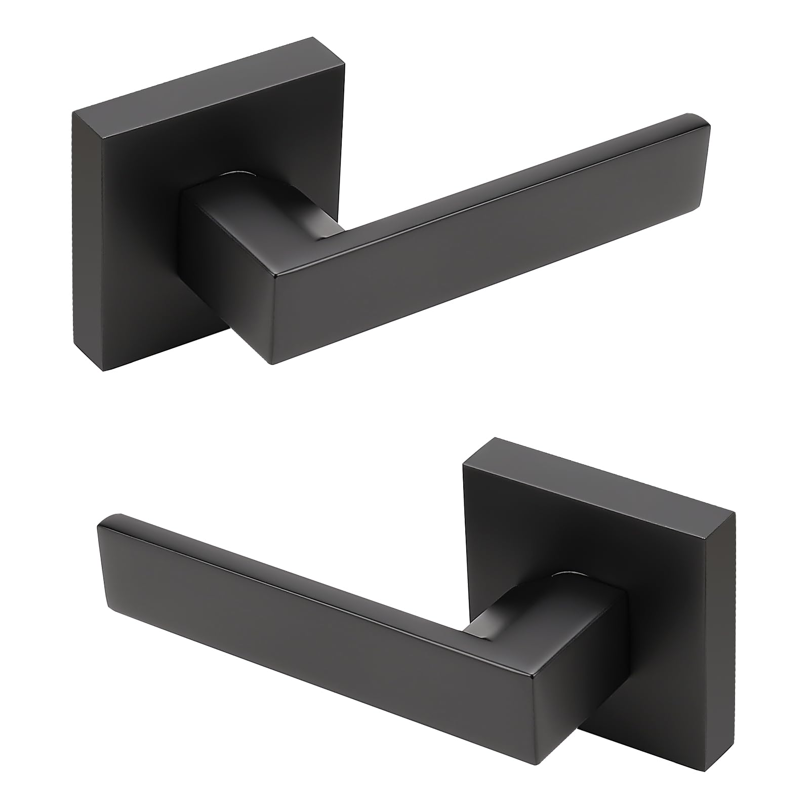 KNOBWELL Matte Black Privacy Door Knobs - Lock Included -20
