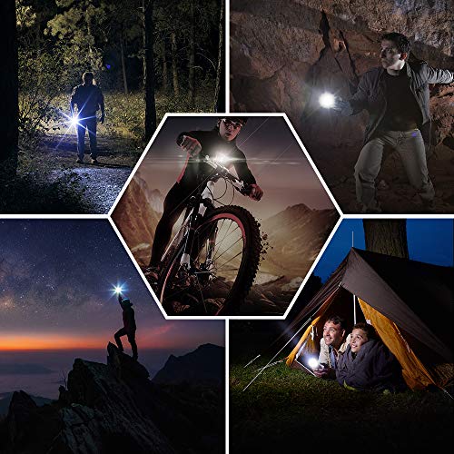 Wsky LED Tactical Flashlight Upgraded Version, Best S2000 Pocket-Sized Water Resistant Flashlight, Perfect for Camping Biking Dog Walking Emergency or Gift-Giving (Batteries Not Included)  - Thumbnail 7