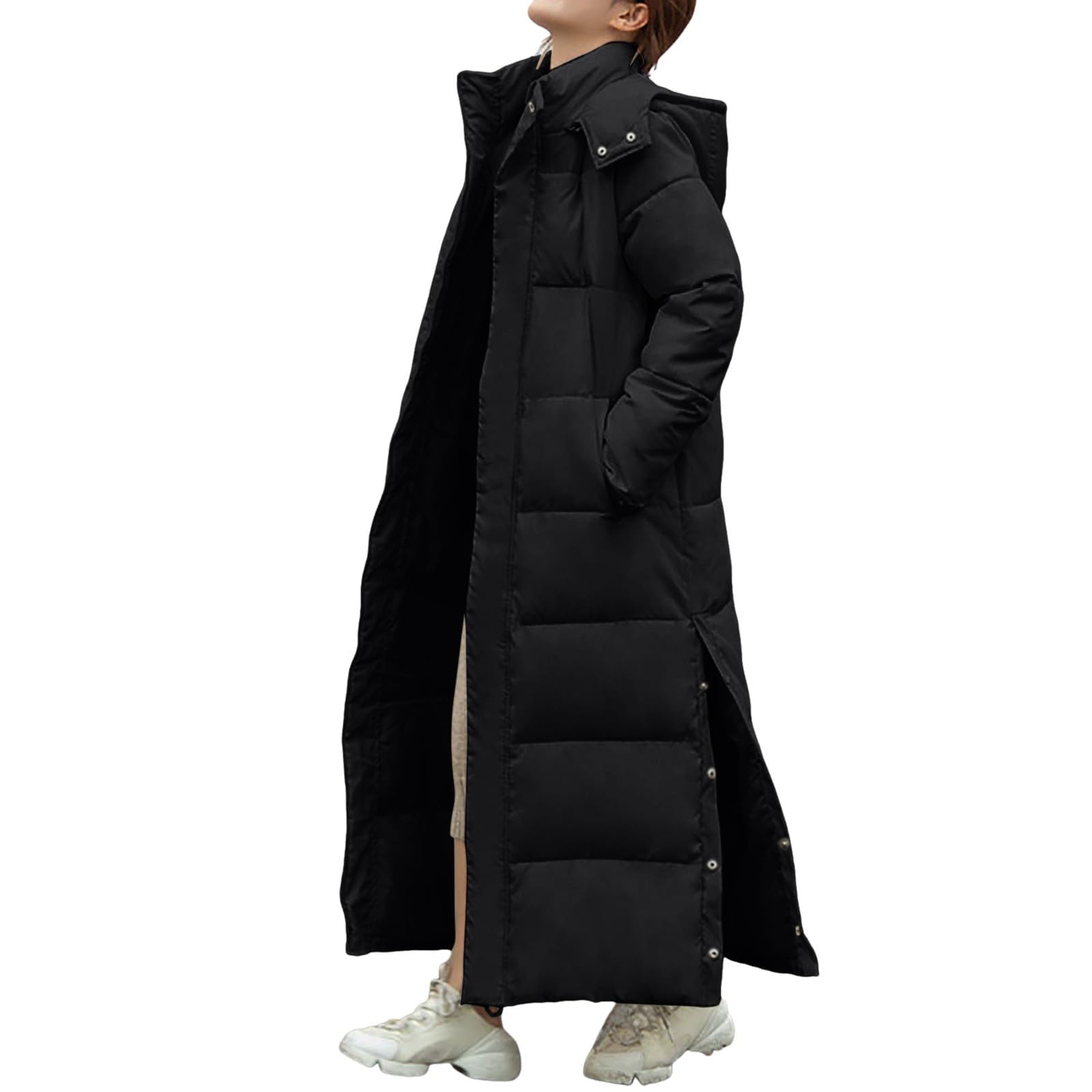 Abrigos De Invierno Para Mujer Chaqueta Mujer Invierno Abrigo Paño Abrigo Elegante Largo Chaquetas Para Chubasquero Impermeable Negro Chaqueta Acolchada Abrigos Largos Parka Ropa De Anoraks Casaca