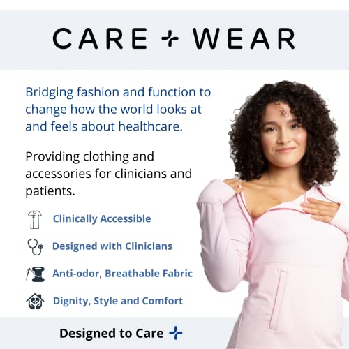 Image of Care+Wear - Long PICC Line Cover (Medium, Navy) - for Patients with PICC Lines - Upper or Lower Arm Coverage - Enhanced PICC Line Security - Comfortable Daily Wear, Convenient Mesh Window
