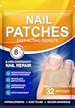 Nail Patches 64 Pcs,Nail Treatment Extra Strength,Nail Repair for Damaged Nails,8-Hour Nail Treatment Restores Healthy Appearance for Men and Women(pads)