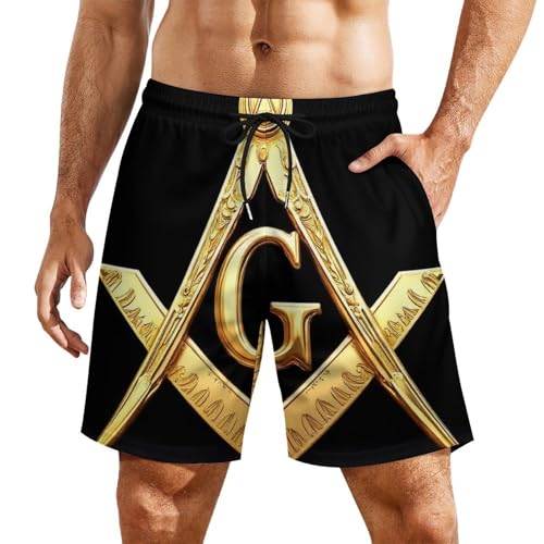 Quick Dry Swim Shorts with Mesh Lining Casual Classic Swim Trunks