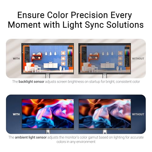 ASUS ProArt Display 27” 5K HDR Professional Monitor (PA27JCV) - 5K (5120 x 2880), IPS, 99% DCI-P3, 100% sRGB, ΔE < 2, USB-C PD 96W, Calman Verified, Color Accurate, LuxPixel, 3 yr Warranty by ASUS - Image 4
