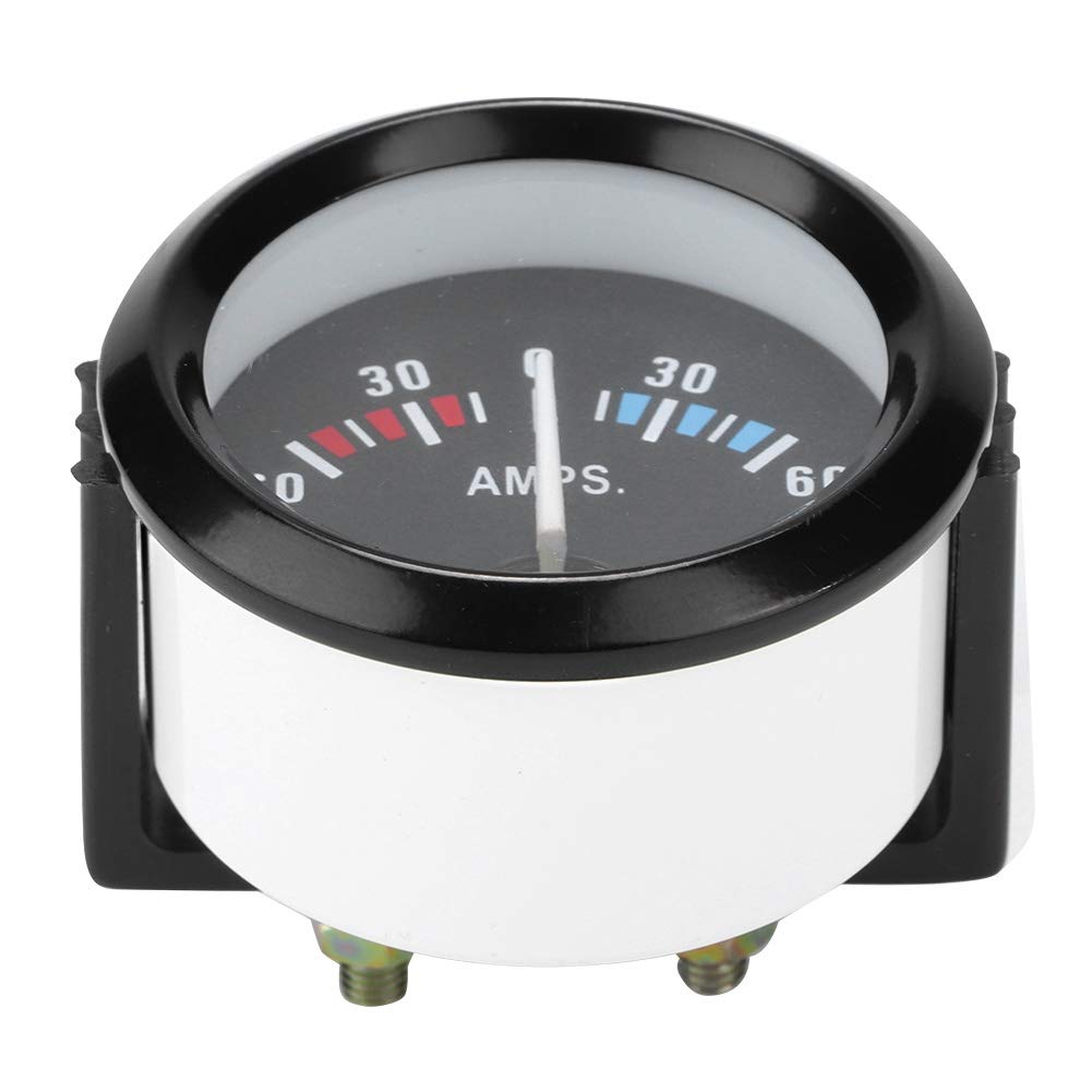 Meter 60 0 60 Amp Analog Gauge 52mm Universal Fit for Vehicles and Marine Applications with Backlit Display