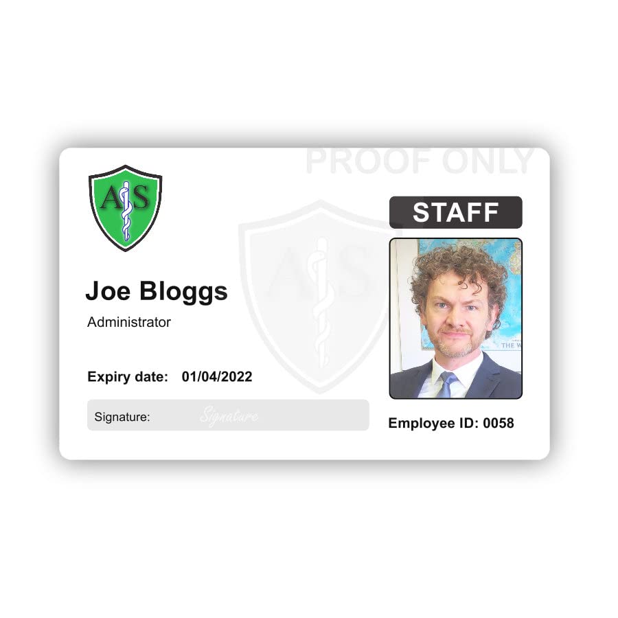 Custom Printed ID Cards, PVC Card Printing, Employee Photo ID Cards, Staff ID Badges, Professional Identity (25)